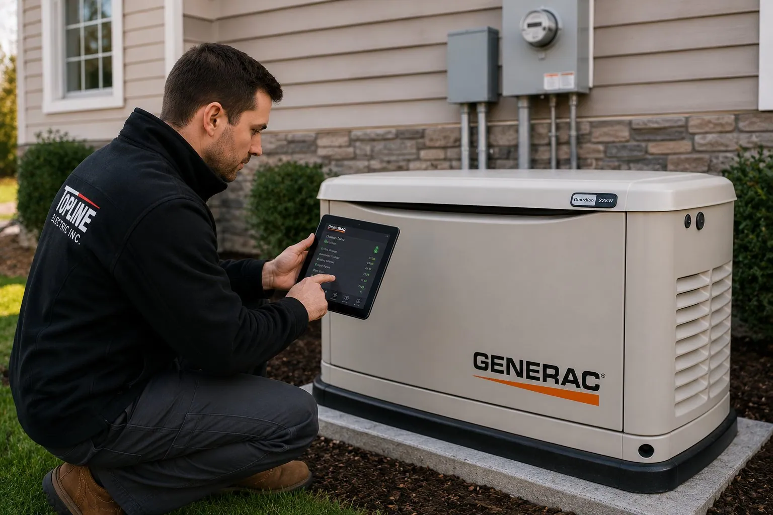 Automatic transfer switch for a Lakeville home backup generator